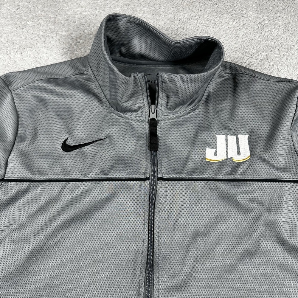 Nike Track Jacket Mens XL Gray Warm Up Soccer Football Dri Fit Athletic